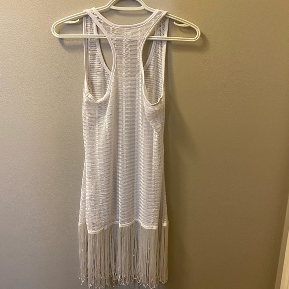 Open knit tassel cover up dress - Picture 2 of 3